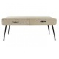 Помощна маса DKD Home Decor Метал Дърво от пауловния Дървен MDF (100 x 52 x 42.5 cm) - Холни маси