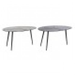 Помощна маса DKD Home Decor Черен Златен Алуминий Месинг 78 x 45 x 40 cm (2 броя) - Холни маси
