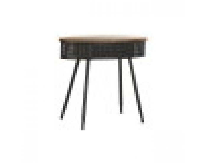 Конзола DKD Home Decor, Ела, Черен, Метал, Кафяв, 90,5 x 39 x 78 cm