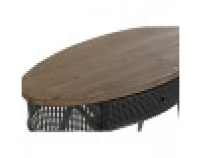 Конзола DKD Home Decor, Ела, Черен, Метал, Кафяв, 90,5 x 39 x 78 cm