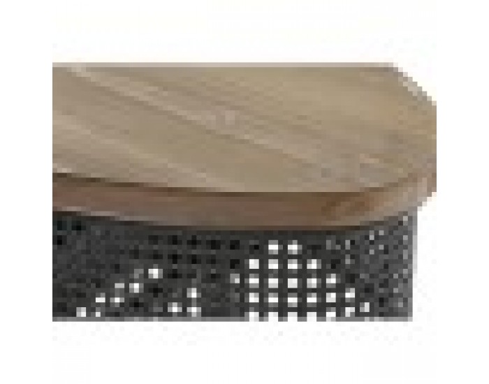 Конзола DKD Home Decor, Ела, Черен, Метал, Кафяв, 90,5 x 39 x 78 cm