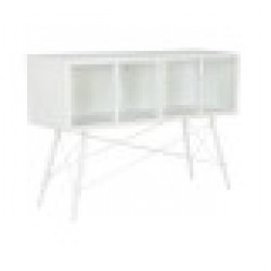 Console DKD Home Decor Бял Метал Кристал 120 x 35 x 80 cm - Холни маси