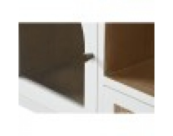 ТВ шкаф Home ESPRIT Бял Кристал Дърво от пауловния 120 x 40 x 50 cm