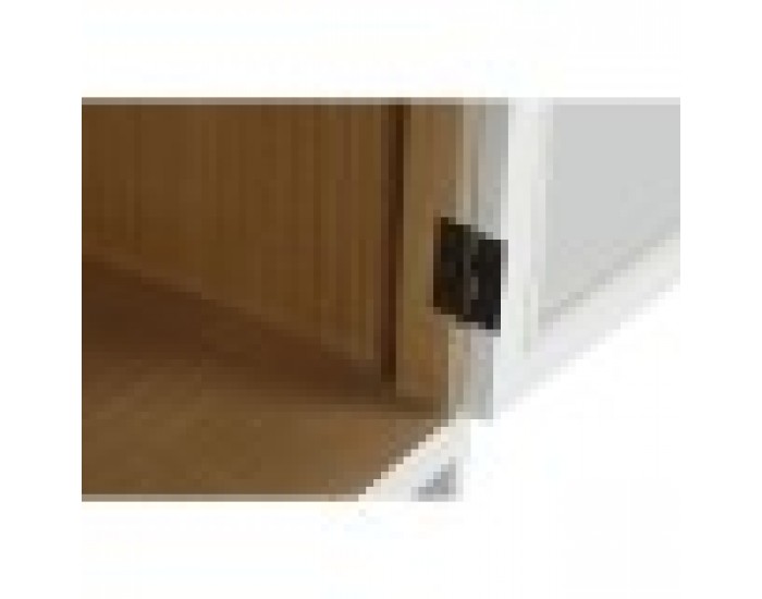 ТВ шкаф Home ESPRIT Бял Кристал Дърво от пауловния 120 x 40 x 50 cm