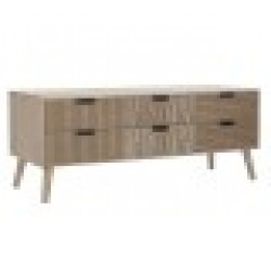 ТВ шкаф DKD Home Decor Ела Кафяв Дървен MDF 120 x 40 x 47 cm - Холни маси