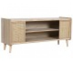 ТВ шкаф Home ESPRIT Естествен Pатан Дърво от пауловния 120 x 35 x 54 cm - Маси