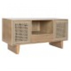 ТВ шкаф Home ESPRIT Бежов Естествен Юта Бор 120 x 40 x 55 cm - Маси
