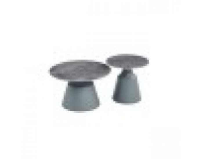 Конзола Home ESPRIT Сив Метал Керамика 70 x 70 x 43 cm 70 x 70 x 1 cm