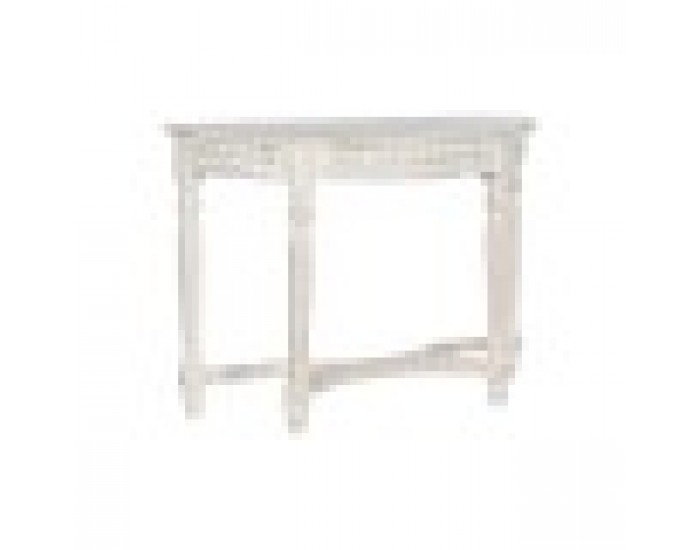 Console Home ESPRIT Бял Дърво манго 114,3 x 38,1 x 82 cm