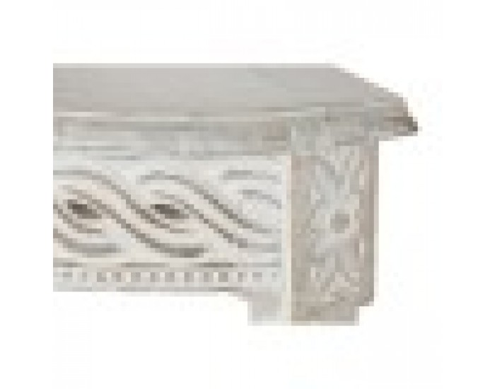 Console Home ESPRIT Бял Дърво манго 114,3 x 38,1 x 82 cm