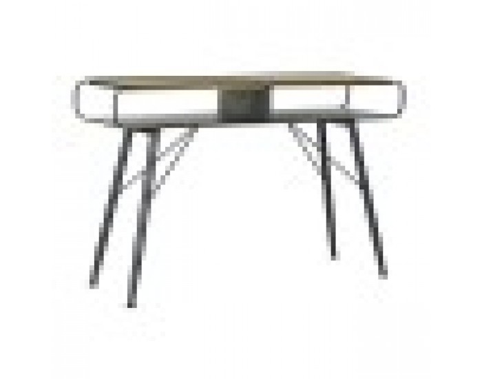 Конзола DKD Home Decor, Черен Метал, Ела, Светло кафяв, 120 x 38 x 78 cm