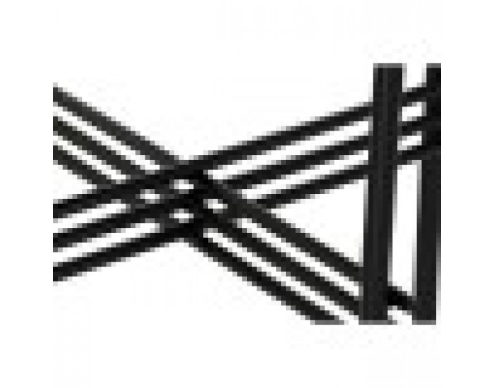 Конзола DKD Home Decor, Черен Метал, Бял Мрамор, Модерен, 120 x 40 x 80 cm