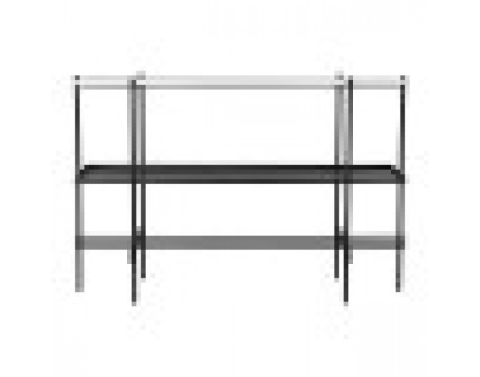 Конзола DKD Home Decor, Черен Метал, Бял Мрамор, Модерен, 120 x 40 x 80 cm