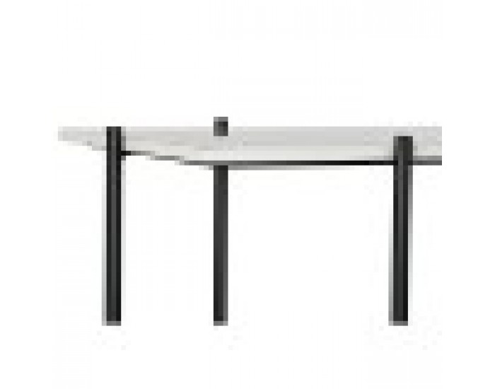 Конзола DKD Home Decor, Черен Метал, Бял Мрамор, Модерен, 120 x 40 x 80 cm