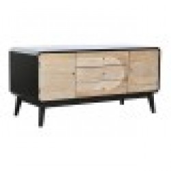 ТВ шкаф DKD Home Decor 120 x 50 x 58 cm Черен Дървен - Холни маси
