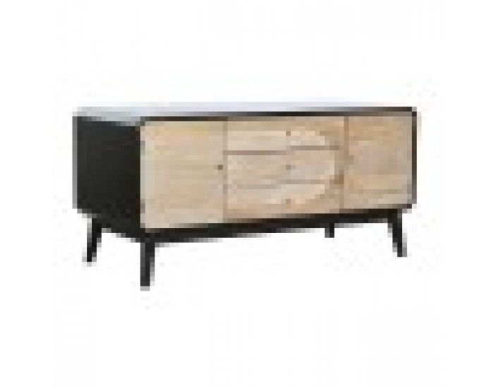 ТВ шкаф DKD Home Decor 120 x 50 x 58 cm Черен Дървен ТВ шкаф DKD Home Decor 120 x 50 x 58 cm Черен Дървен