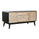 ТВ шкаф DKD Home Decor 120 x 50 x 58 cm Черен Дървен ТВ шкаф DKD Home Decor 120 x 50 x 58 cm Черен Дървен