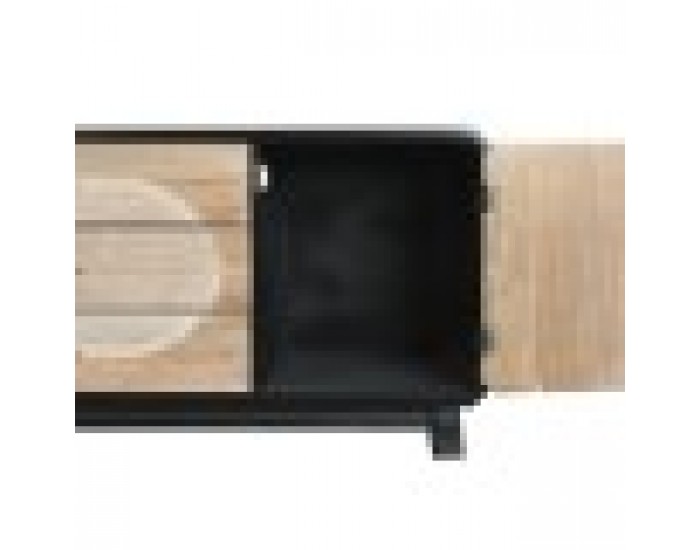 ТВ шкаф DKD Home Decor 120 x 50 x 58 cm Черен Дървен ТВ шкаф DKD Home Decor 120 x 50 x 58 cm Черен Дървен