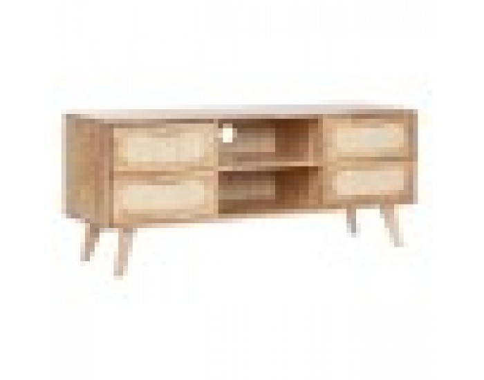 ТВ шкаф Home ESPRIT Естествен Метал каучук 120 x 30 x 48 cm