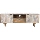 ТВ шкаф Home ESPRIT Бял Дърво манго 160 x 41 x 55 cm ТВ шкаф Home ESPRIT Бял Дърво манго 160 x 41 x 55 cm