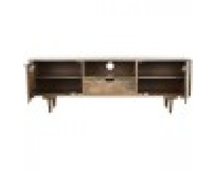 ТВ шкаф Home ESPRIT Бял Дърво манго 160 x 41 x 55 cm ТВ шкаф Home ESPRIT Бял Дърво манго 160 x 41 x 55 cm