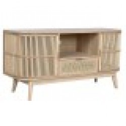 ТВ шкаф Home ESPRIT Златен Естествен Pатан Ела 120 x 40 x 60 cm - Маси