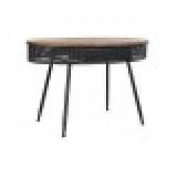 Конзола DKD Home Decor Ела Черен Метал Кафяв (120 x 65 x 77 cm) - Холни маси