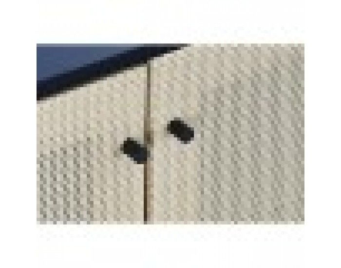 ТВ шкаф DKD Home Decor, Черен, Ела, Pатан