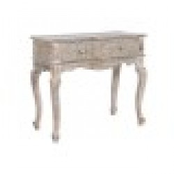 Портманто с 2 чекмеджета DKD Home Decor Бял Кафяв Дърво манго 91 x 42 x 81 cm - Холни маси