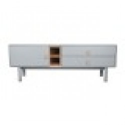 ТВ шкаф Home ESPRIT Син Сив полипропилен Дървен MDF 140 x 40 x 55 cm - Маси