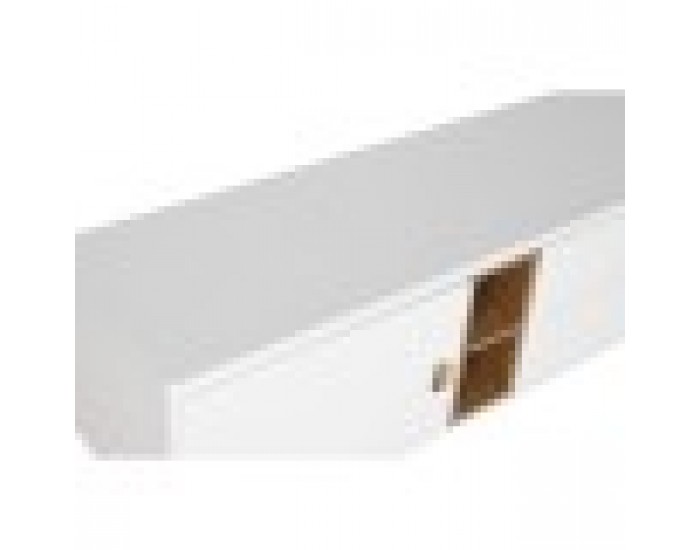 ТВ шкаф Home ESPRIT Бял Естествен полипропилен Дървен MDF 140 x 40 x 55 cm