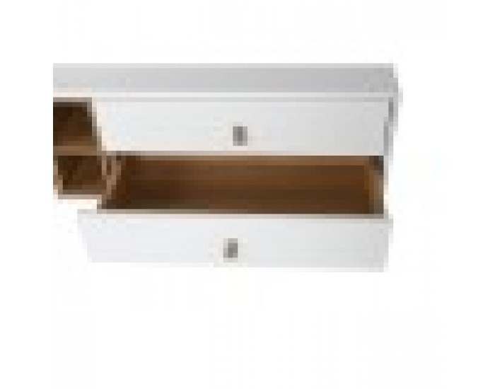 ТВ шкаф Home ESPRIT Бял Естествен полипропилен Дървен MDF 140 x 40 x 55 cm