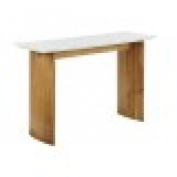 Console Home ESPRIT Бял Кафяв Мрамор Дърво манго 120 x 38 x 77 cm - Маси