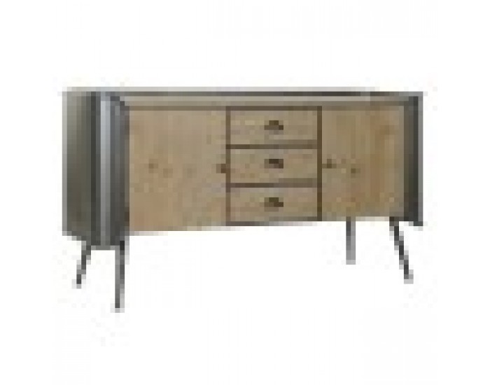 ТВ шкаф DKD Home Decor 144 x 47 x 76 cm Естествен Сив Метал ТВ шкаф DKD Home Decor 144 x 47 x 76 cm Естествен Сив Метал