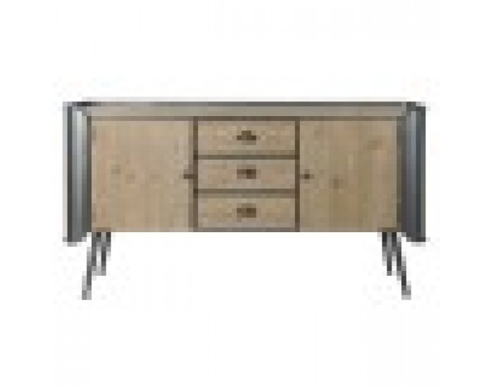 ТВ шкаф DKD Home Decor 144 x 47 x 76 cm Естествен Сив Метал ТВ шкаф DKD Home Decor 144 x 47 x 76 cm Естествен Сив Метал