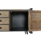 ТВ шкаф DKD Home Decor 144 x 47 x 76 cm Естествен Сив Метал ТВ шкаф DKD Home Decor 144 x 47 x 76 cm Естествен Сив Метал