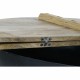 Помощна маса DKD Home Decor Кафяв Черен Метал Дърво манго 95 x 95 x 40 cm 93,5 x 93,5 x 40 cm Помощна маса DKD Home Decor Кафяв Черен Метал Дърво манго 95 x 95 x 40 cm 93,5 x 93,5 x 40 cm