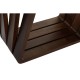 Помощна маса DKD Home Decor Кристал Кафяв Прозрачен Oрех 145 x 45 x 75 cm