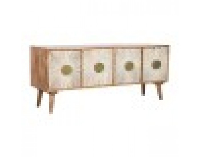 ТВ шкаф Home ESPRIT Златен Естествен Дървен 145 x 40 x 60 cm