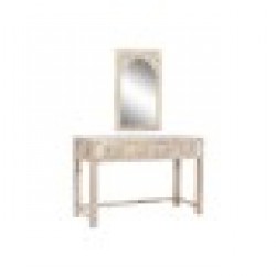Конзола DKD Home Decor Естествен Дърво манго Огледало 117 x 40 x 76 cm - Холни маси