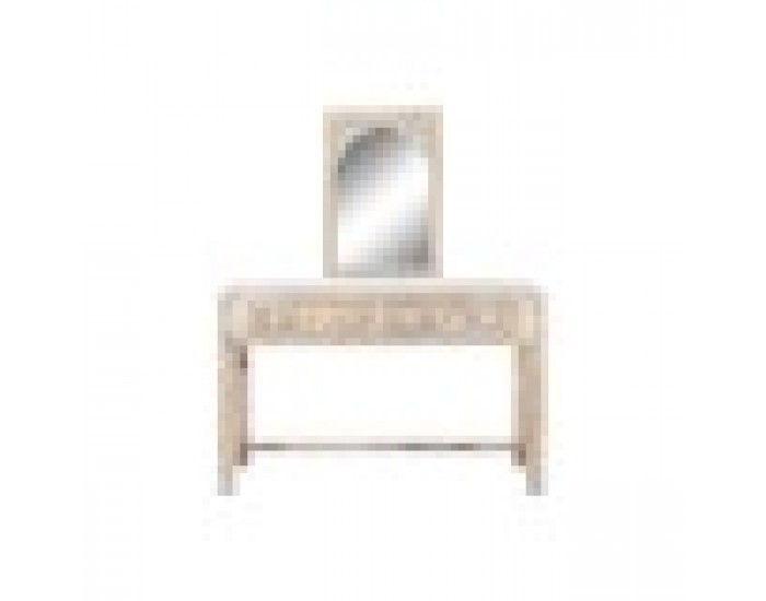 Конзола DKD Home Decor Естествен Дърво манго Огледало 117 x 40 x 76 cm