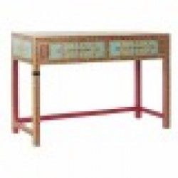 Console DKD Home Decor Многоцветен Акрилен Дървен Дърво манго Огледало 117 x 40 x 76 cm - Холни маси