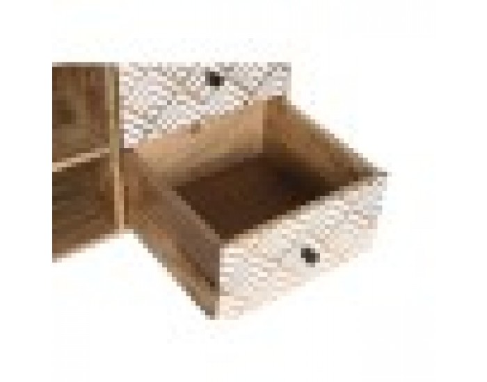 ТВ шкаф DKD Home Decor 135 x 40 x 55 cm Естествен Бял Дърво манго ТВ шкаф DKD Home Decor 135 x 40 x 55 cm Естествен Бял Дърво манго