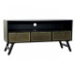 ТВ шкаф DKD Home Decor, Черен Метал, Златен, 125 x 41 x 62 cm - Холни маси