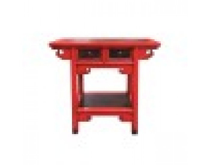 Конзола DKD Home Decor Червен Тъмно сив Бряст (85 x 35 x 80 cm)