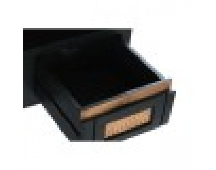 ТВ шкаф DKD Home Decor, Черен, Pатан, Дърво манго, 145,5 x 40,5 x 60 cm