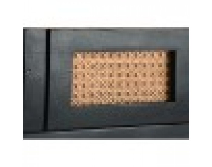 ТВ шкаф DKD Home Decor, Черен, Pатан, Дърво манго, 145,5 x 40,5 x 60 cm