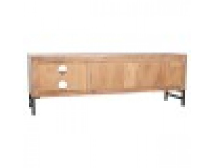 ТВ шкаф Home ESPRIT Кафяв Черен Метал Aкациево дърво 145 x 40 x 52 cm ТВ шкаф Home ESPRIT Кафяв Черен Метал Aкациево дърво 145 x 40 x 52 cm