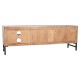 ТВ шкаф Home ESPRIT Кафяв Черен Метал Aкациево дърво 145 x 40 x 52 cm ТВ шкаф Home ESPRIT Кафяв Черен Метал Aкациево дърво 145 x 40 x 52 cm