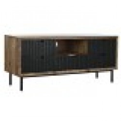 ТВ шкаф DKD Home Decor Метал Дърво манго (125 x 40 x 55 cm) - Холни маси